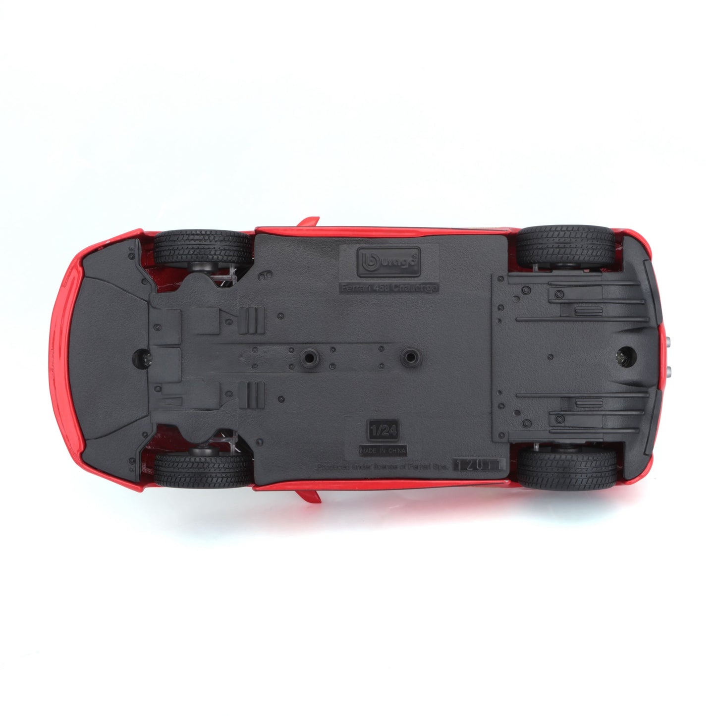 18-26302 Bburago Ferrari Racing - Ferrari 458 Challenge, rossa - Scala 1:24