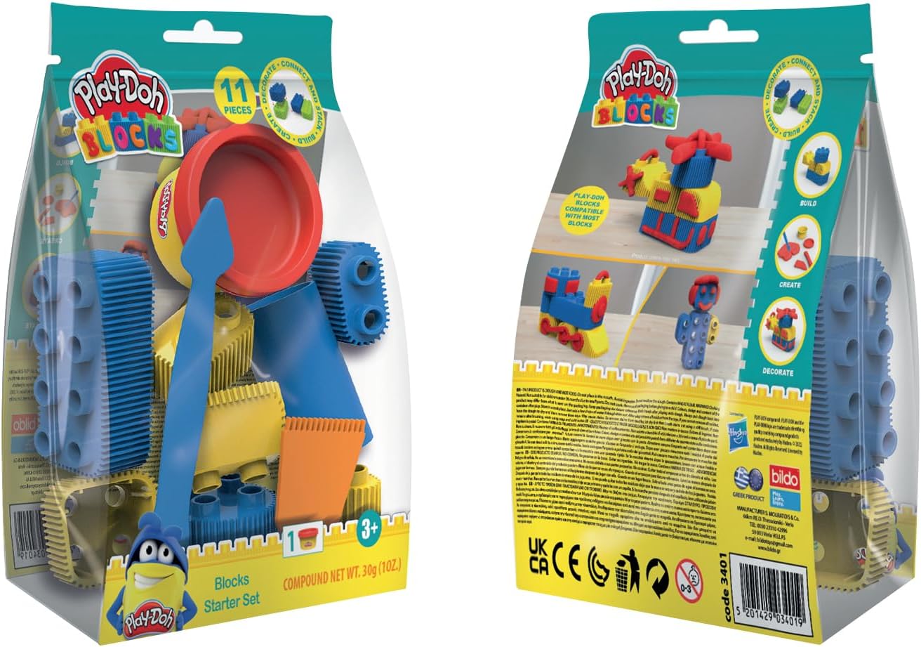PLD05000  Grandi  Giochi PLAYDOH BLOKS-SET BASE 11 PZ.