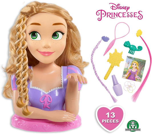 DND03001 Giochi Preziosi - Styling Head: Testa Rapunzel da pettinare - Deluxe