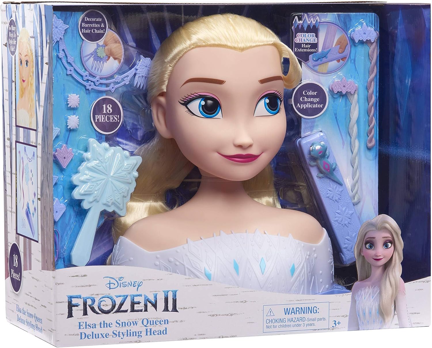 FRND6000 Giochi Preziosi - Styling Head: Testa Elsa da pettinare - Frozen