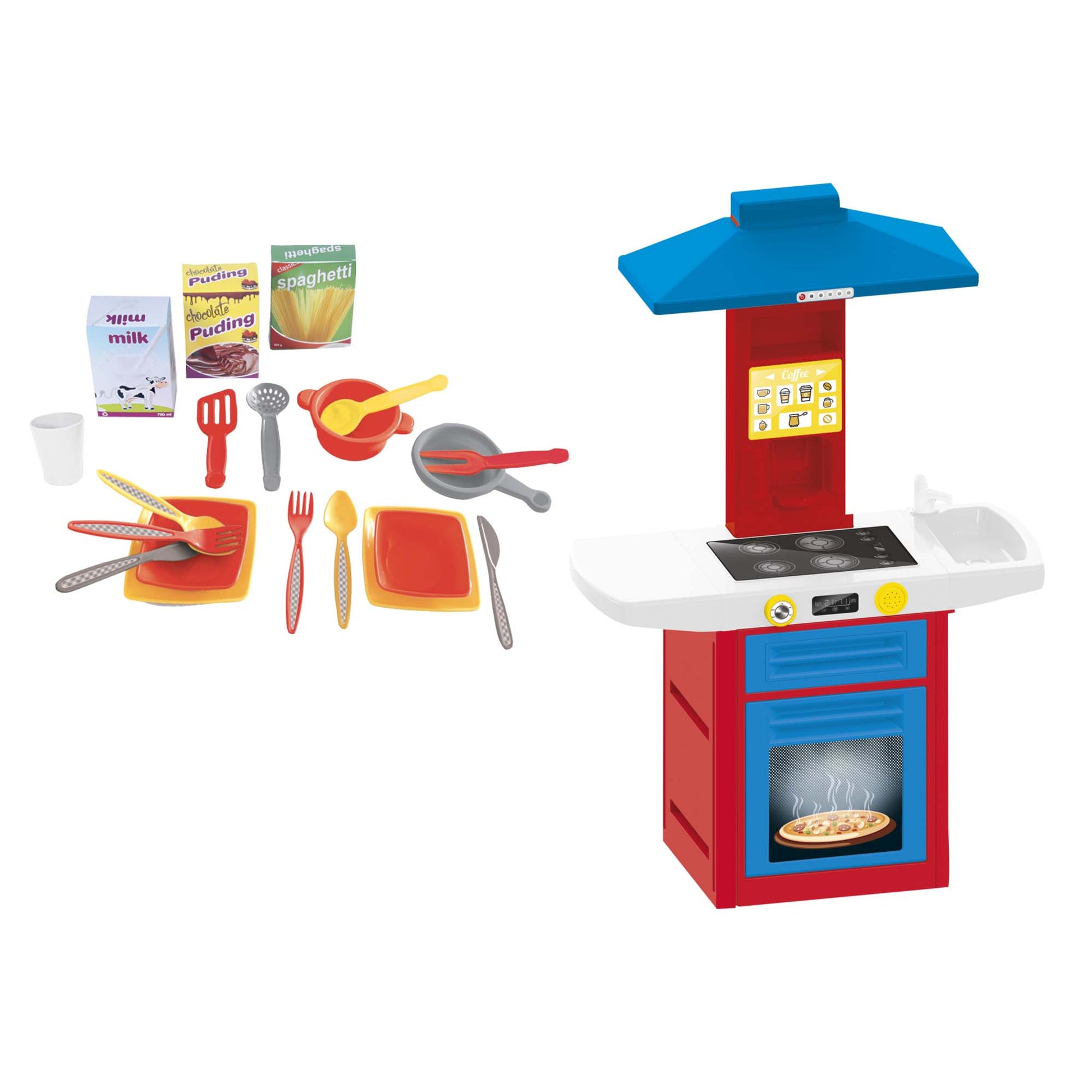 641490 Globo DOLU CUCINA giocattolo  100CM con 20 ACCESSORI