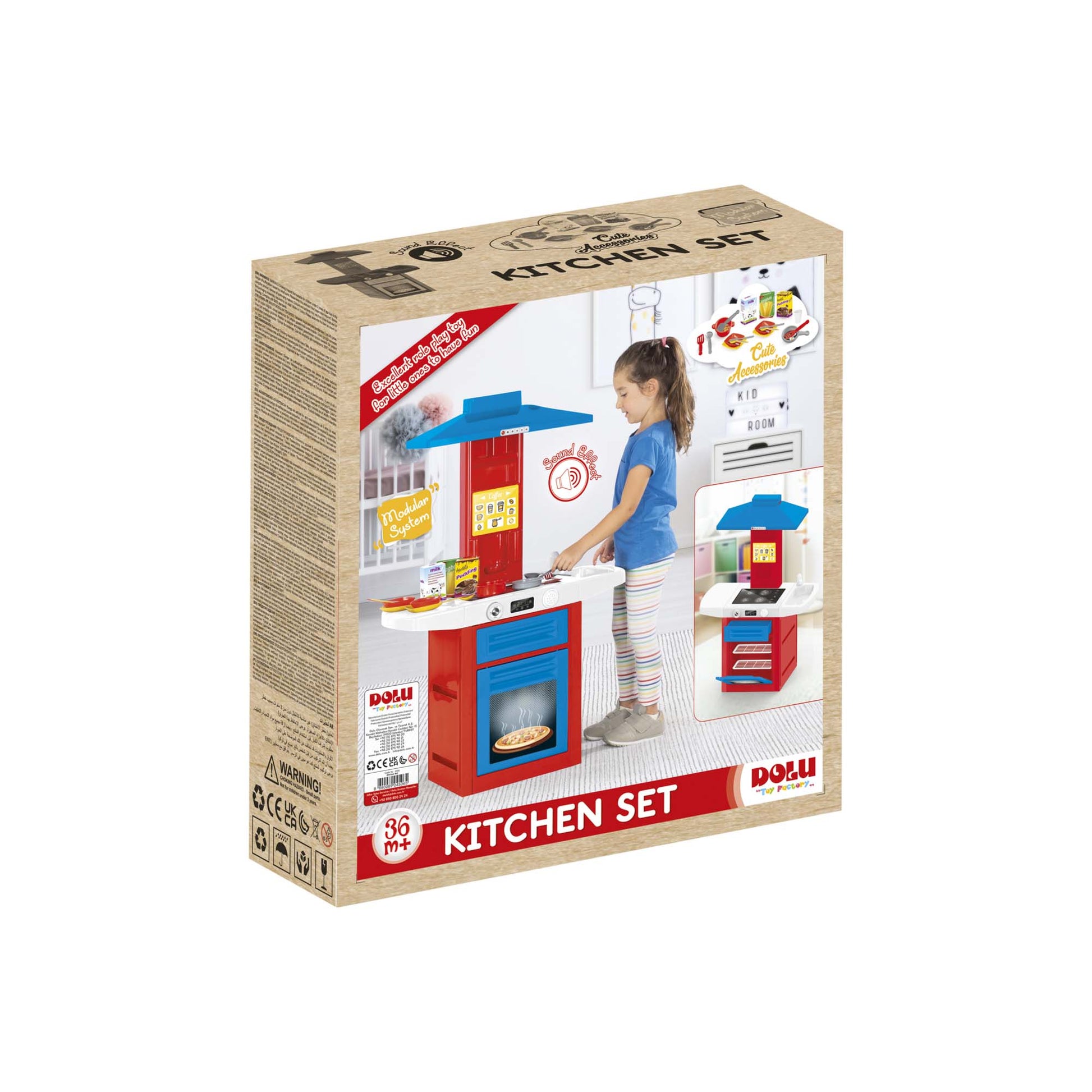 641490 Globo DOLU CUCINA giocattolo  100CM con 20 ACCESSORI