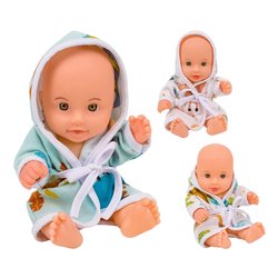 Bambola 21 cm con Accappatoio  Bambolotto Morbido per Bambini  Modello casuale