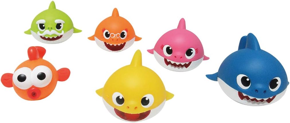 ODS 48821 Baby Shark Set Personaggi da bagno