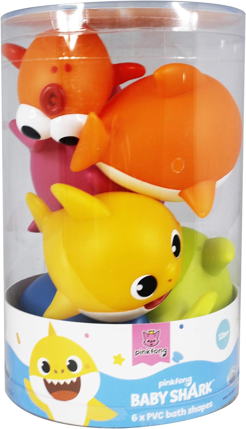 ODS 48821 Baby Shark Set Personaggi da bagno