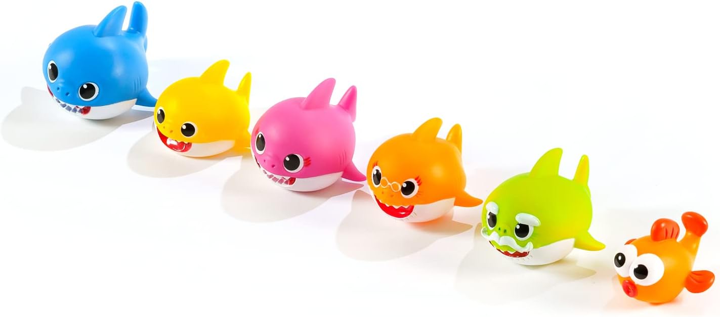 ODS 48821 Baby Shark Set Personaggi da bagno