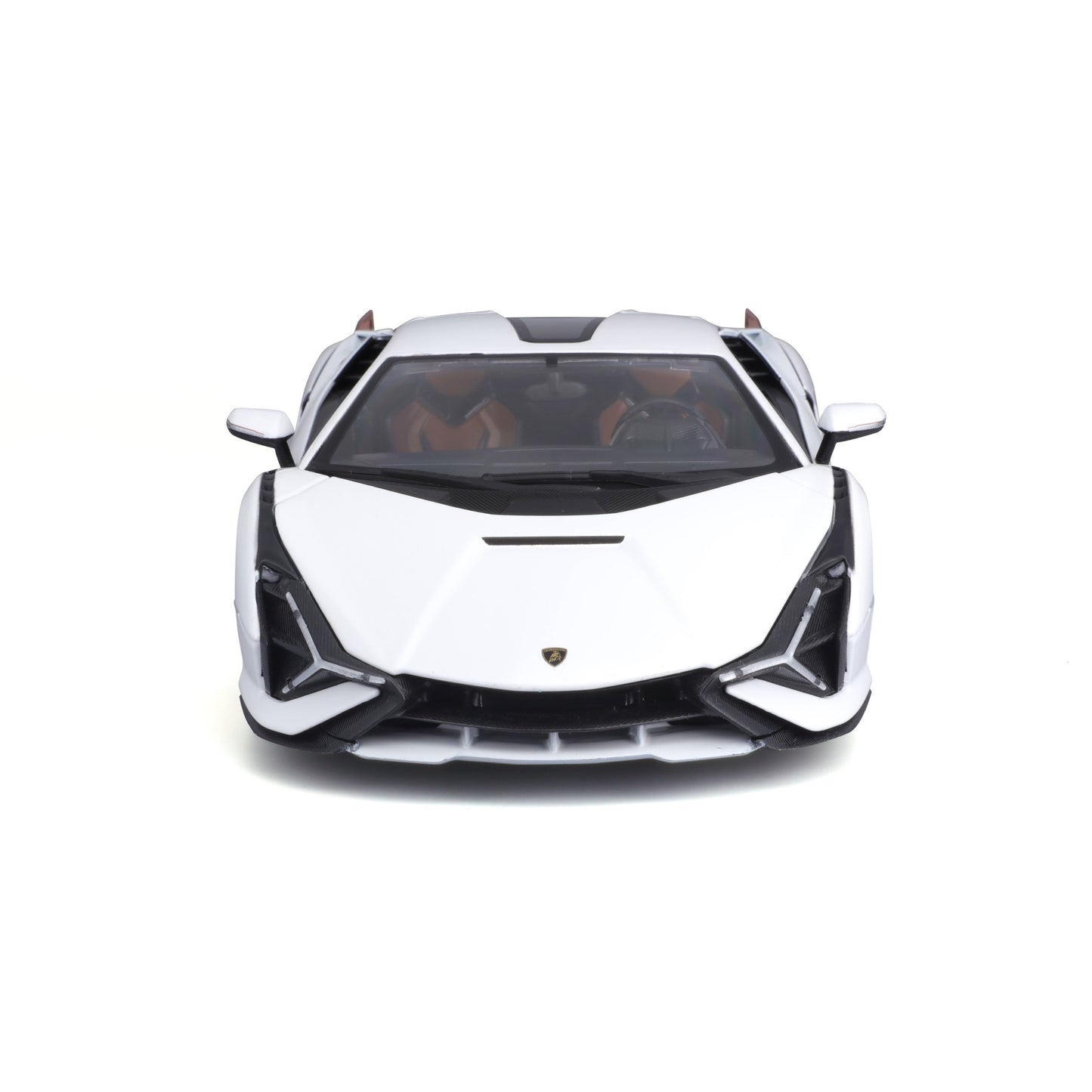 18-11046 WT Bburago - Lamborghini Sian FKP 37, bianca - Scala 1:18