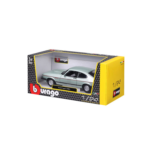 18-21093 GN Bburago - Ford Capri GT (1982), verde -  Scala 1:24