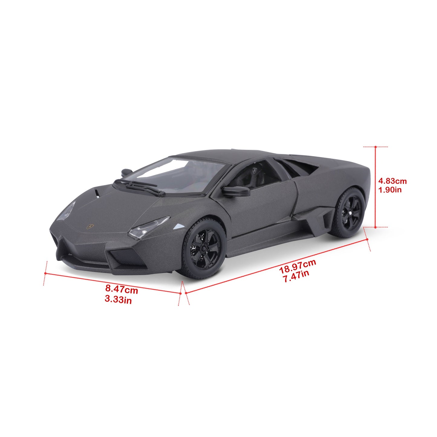 18-21041 GY Bburago - Lamborghini Reventon, grigia - Scala 1:24