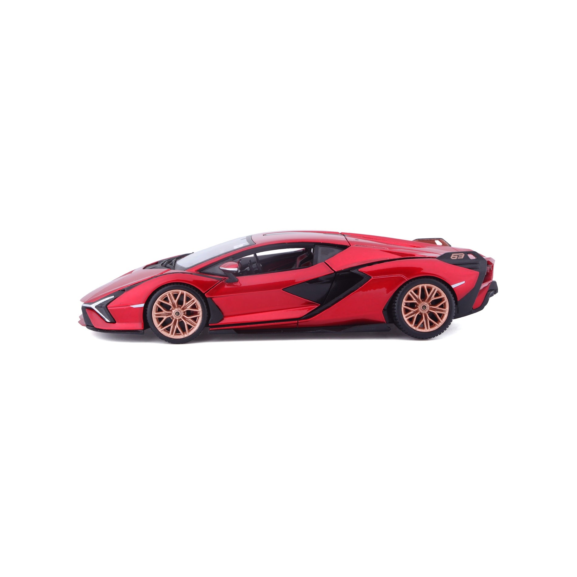 * 18-21099 RD Bburago - Lamborghini Sian FKP 37, rossa - Scala 1:24