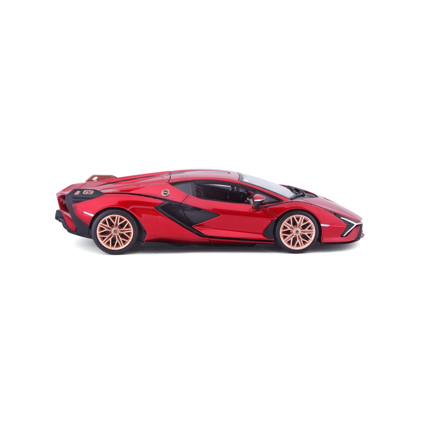 * 18-21099 RD Bburago - Lamborghini Sian FKP 37, rossa - Scala 1:24