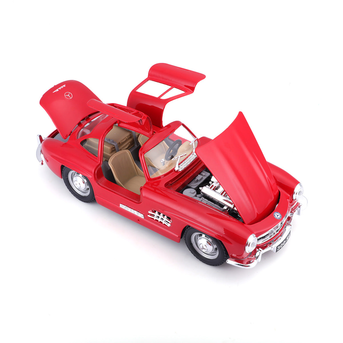 18-22023 RD Bburago - Mercedes-Benz 300 SL (1954), rossa - Scala 1:24