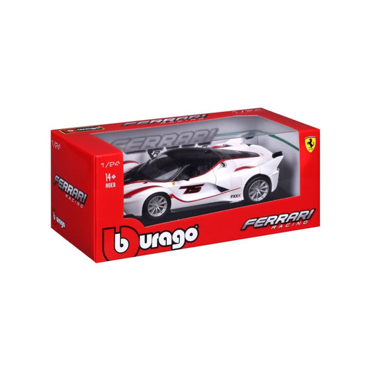 18-26301 Bburago Ferrari Racing - Ferrari FXX K, bianca - Scala 1:24