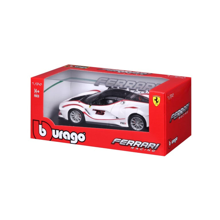 18-26301 Bburago Ferrari Racing - Ferrari FXX K, bianca - Scala 1:24