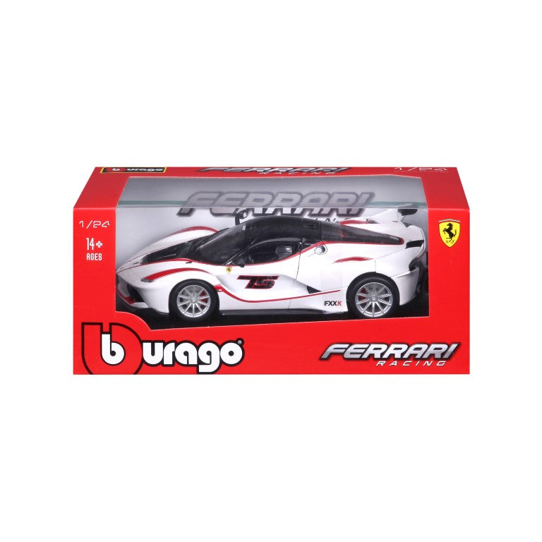 18-26301 Bburago Ferrari Racing - Ferrari FXX K, bianca - Scala 1:24