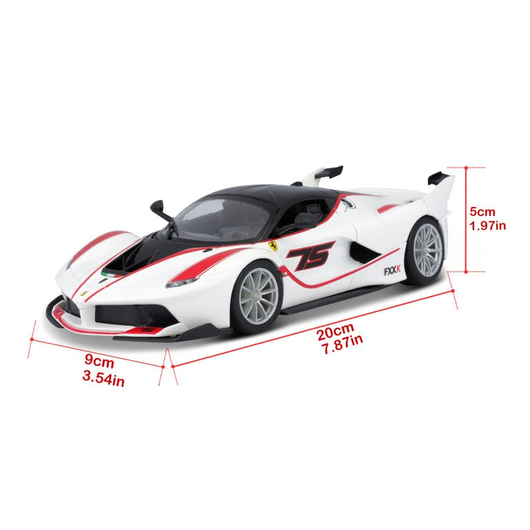 18-26301 Bburago Ferrari Racing - Ferrari FXX K, bianca - Scala 1:24