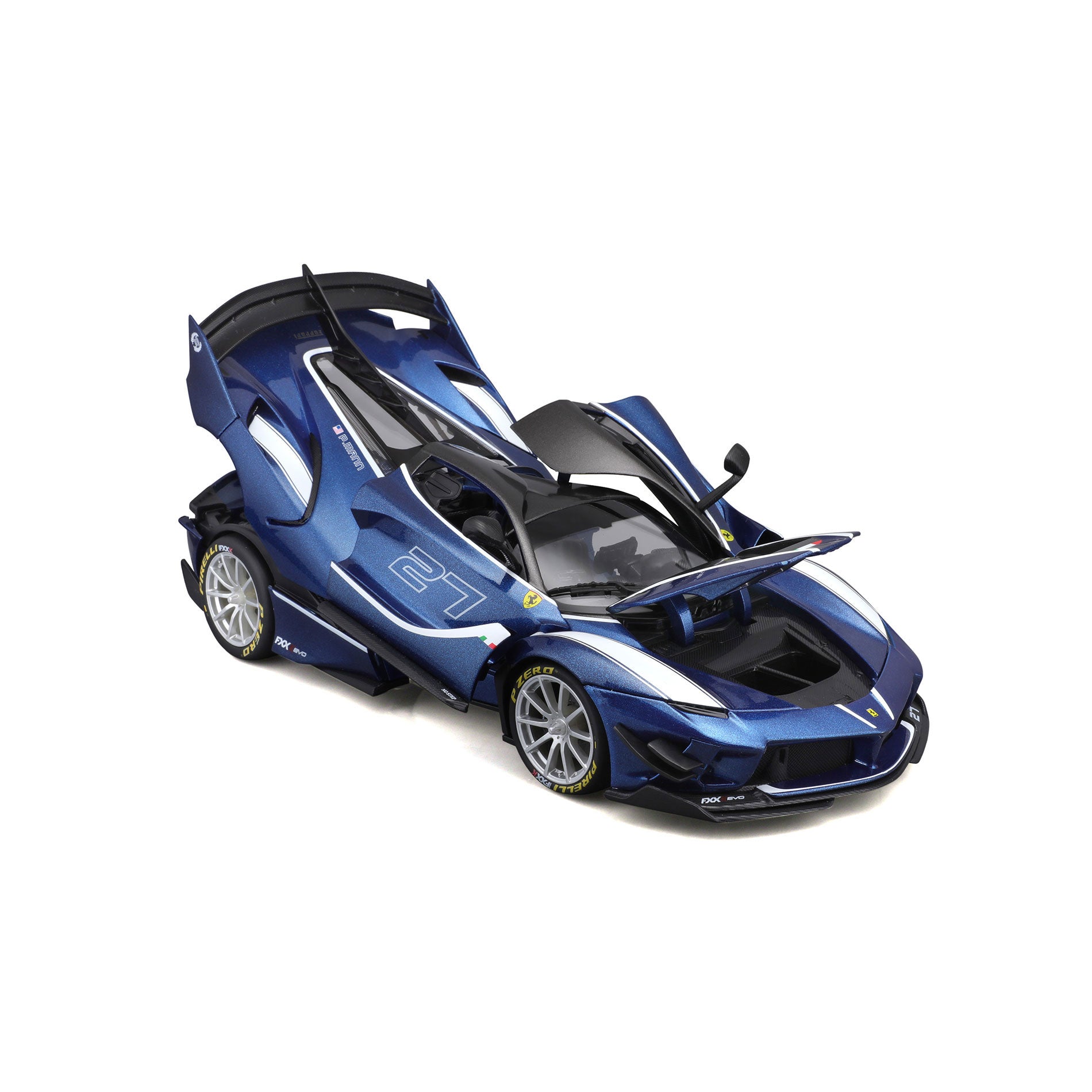 18-16012 Bburago Ferrari Race & Play - Ferrari FXX K #27, blu - 1:18