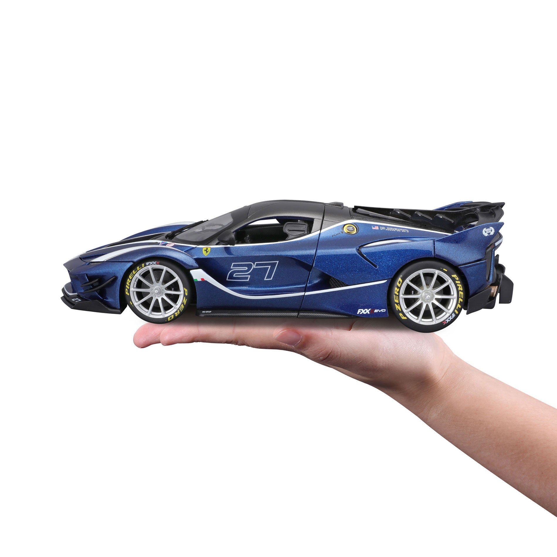 18-16012 Bburago Ferrari Race & Play - Ferrari FXX K #27, blu - 1:18