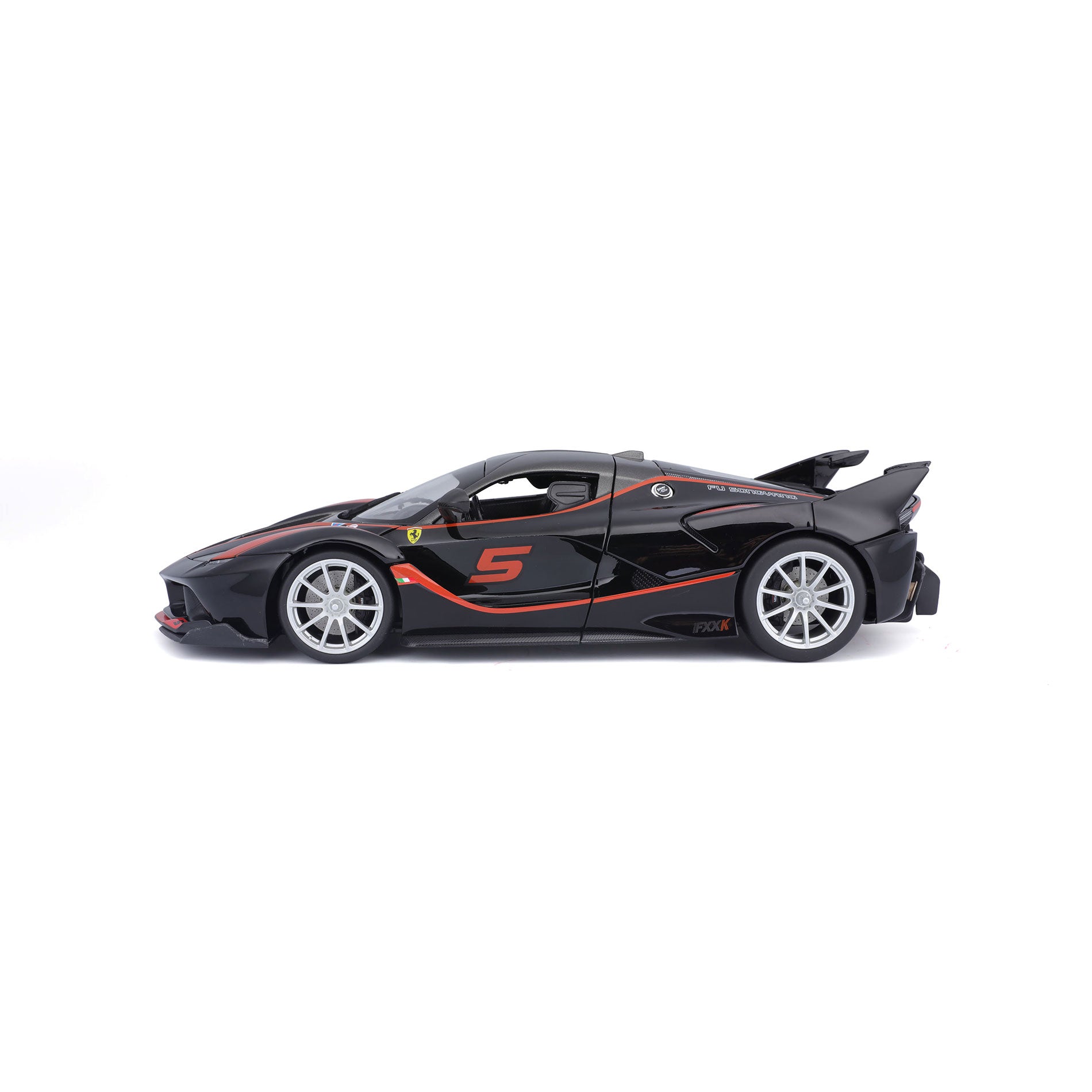 18-16010 Bburago Ferrari  R&P - Ferrari FXX K #5, nera e rossa - 1:18