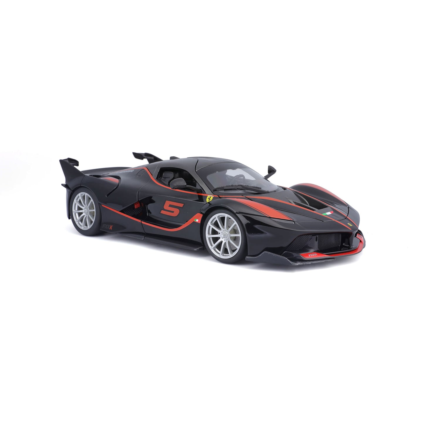18-16010 Bburago Ferrari  R&P - Ferrari FXX K #5, nera e rossa - 1:18