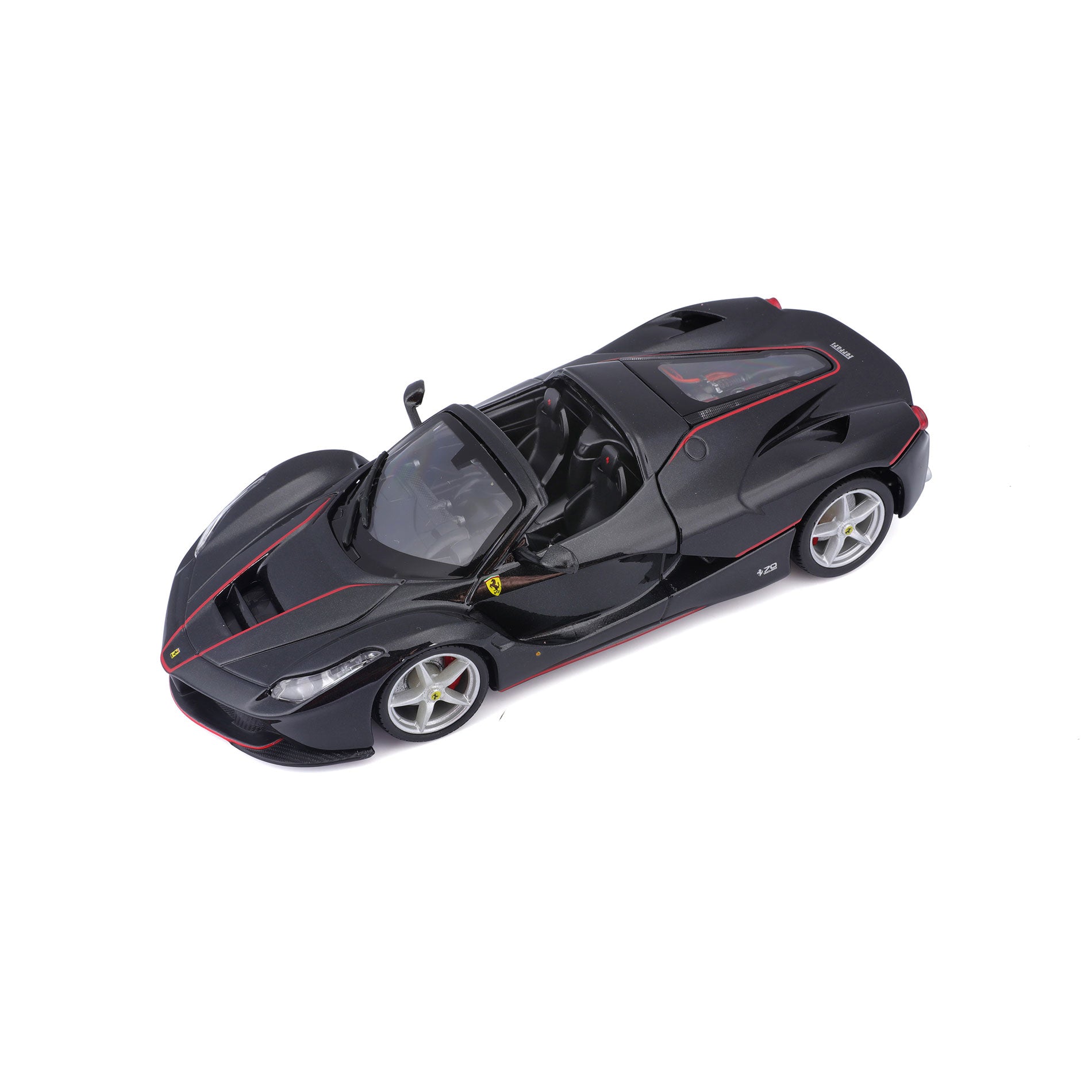 18-26022 Bburago Ferrari Race&Play - Ferrari LaFerrari Aperta, nera - 1:24
