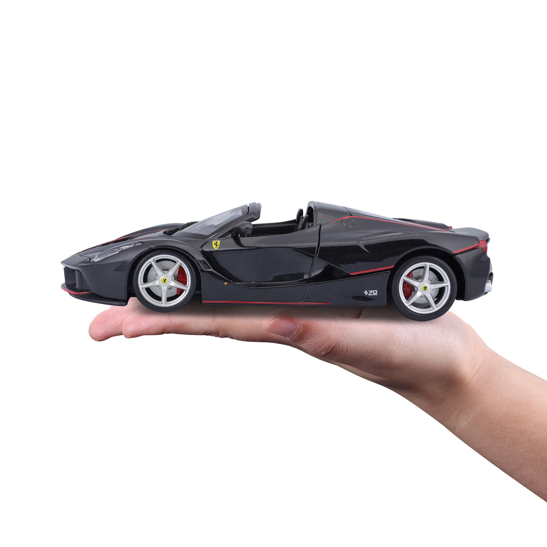 18-26022 Bburago Ferrari Race&Play - Ferrari LaFerrari Aperta, nera - 1:24