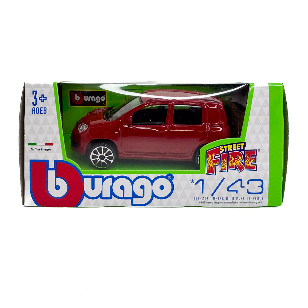 * 18-30273  Bburago Street Fire -  Fiat Panda rossa - Scala 1:43