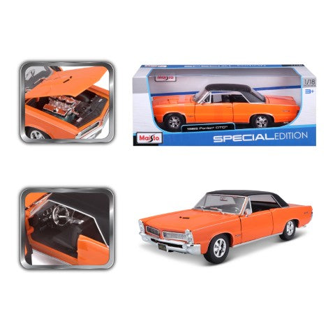 10-31885 Bburago Maisto - Pontiac GTO (1965), arancione - Scala 1:18