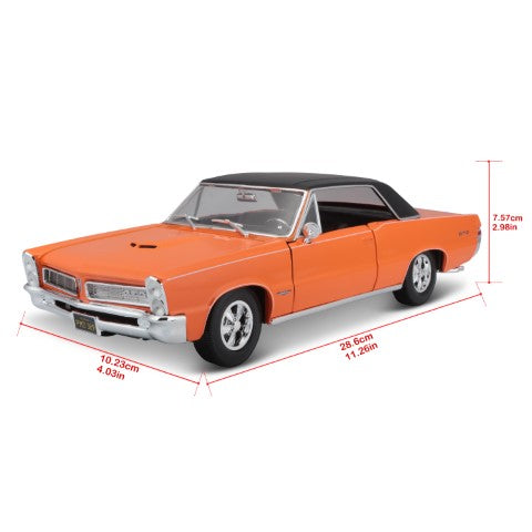 10-31885 Bburago Maisto - Pontiac GTO (1965), arancione - Scala 1:18