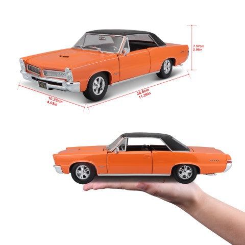10-31885 Bburago Maisto - Pontiac GTO (1965), arancione - Scala 1:18