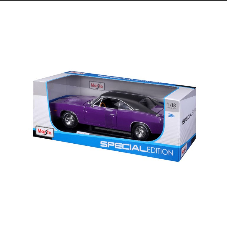 10-31387 Bburago Maisto - Dodge Charger R/T (1969), viola - 1:18