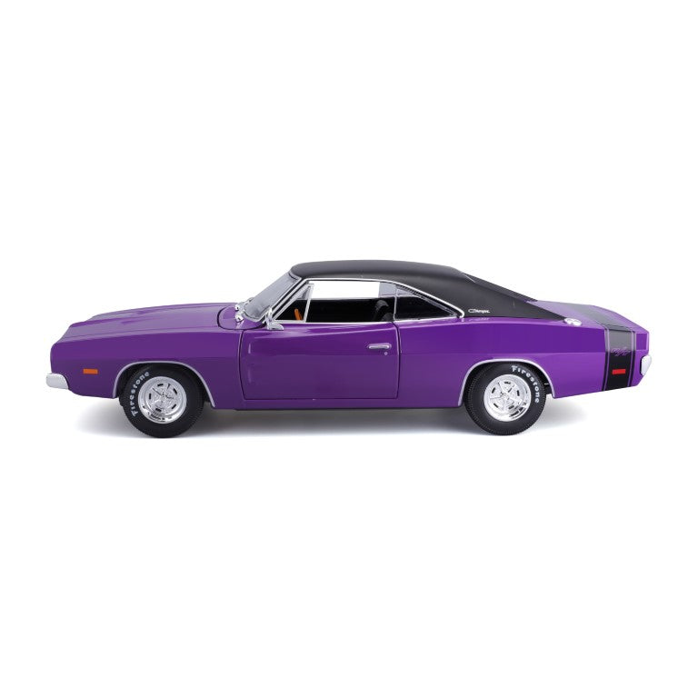 10-31387 Bburago Maisto - Dodge Charger R/T (1969), viola - 1:18
