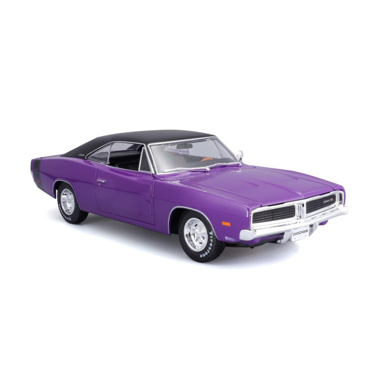 10-31387 Bburago Maisto - Dodge Charger R/T (1969), viola - 1:18
