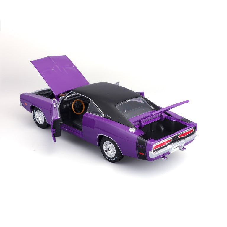 10-31387 Bburago Maisto - Dodge Charger R/T (1969), viola - 1:18