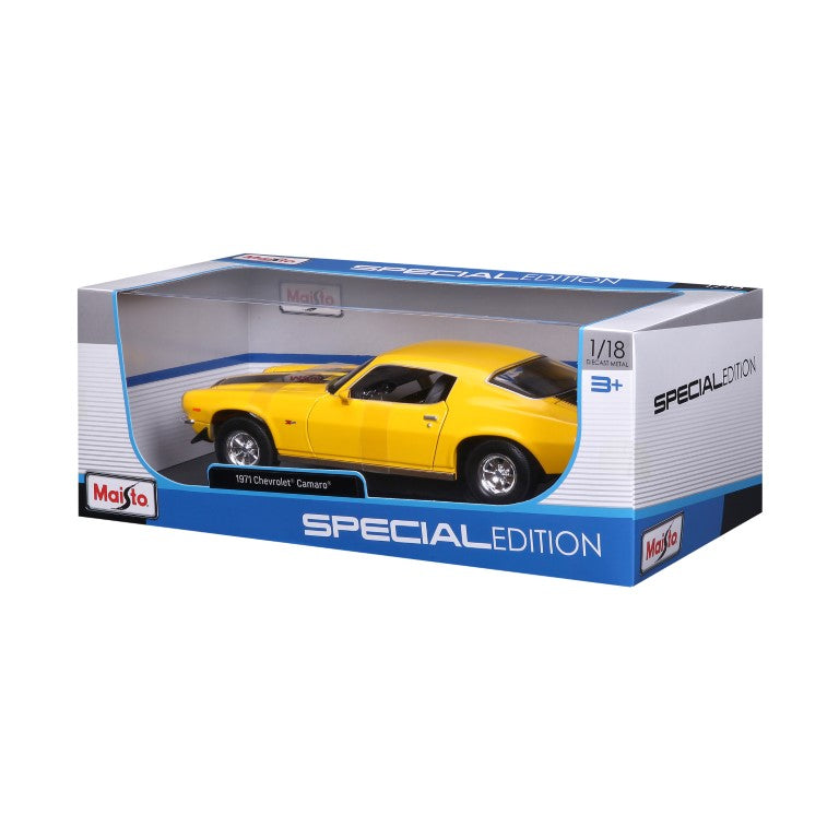 10-31131 YL - Bburago Maisto - 1:18 - 1971 Chevrolet Camaro - Gialla
