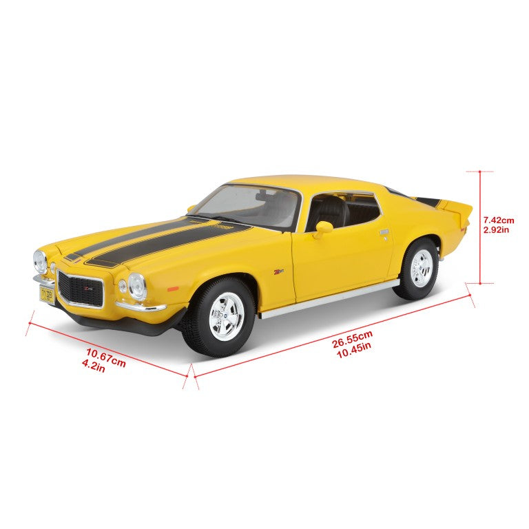 10-31131 YL - Bburago Maisto - 1:18 - 1971 Chevrolet Camaro - Gialla