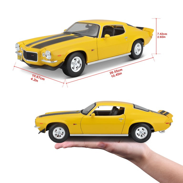 10-31131 YL - Bburago Maisto - 1:18 - 1971 Chevrolet Camaro - Gialla