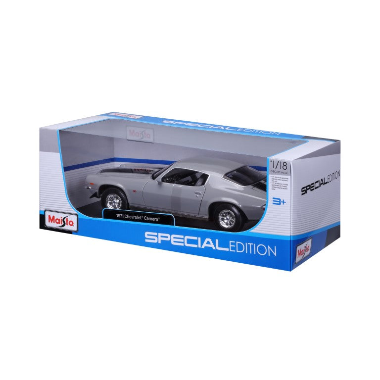 10-31131 GY Bburago Maisto - Chevrolet Camaro (1971), grigia - 1:18
