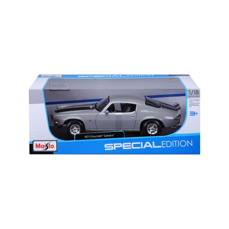 10-31131 GY Bburago Maisto - Chevrolet Camaro (1971), grigia - 1:18
