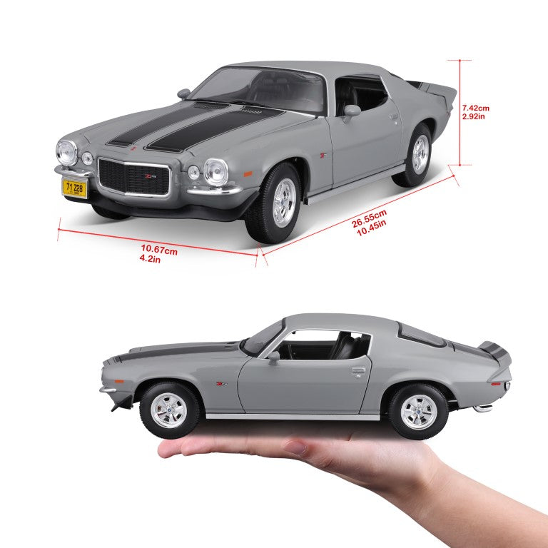 10-31131 GY Bburago Maisto - Chevrolet Camaro (1971), grigia - 1:18