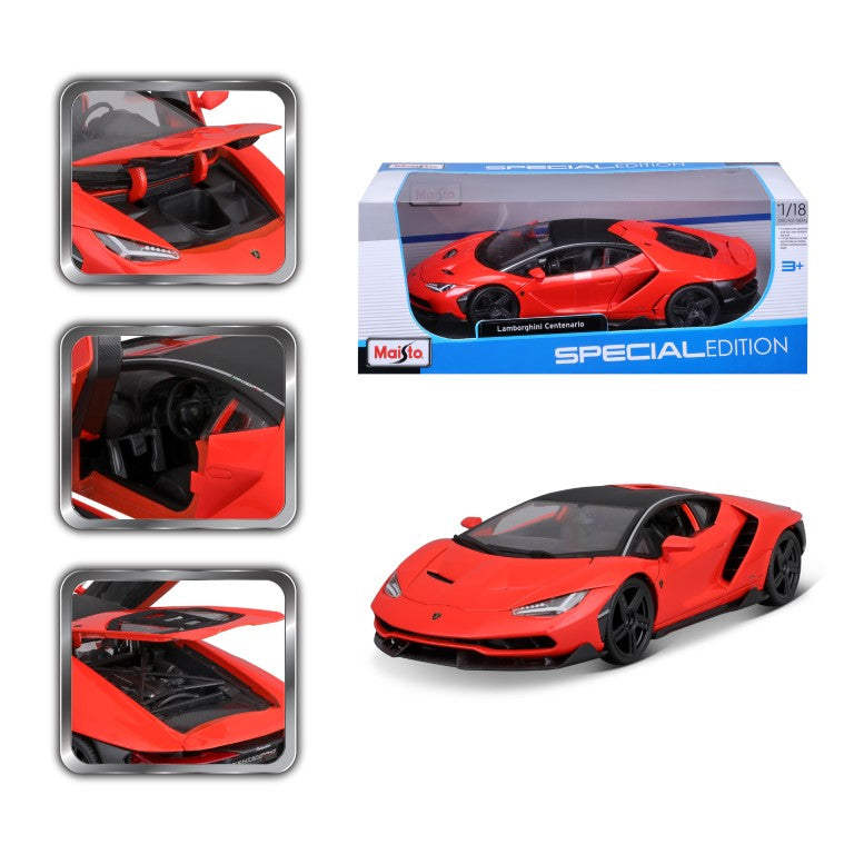 10-31386 Bburago Maisto - Lamborghini Centenario, arancione - Scala 1:18