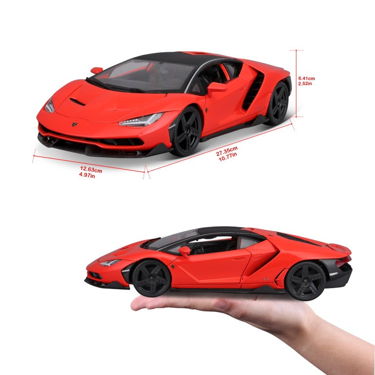 10-31386 Bburago Maisto - Lamborghini Centenario, arancione - Scala 1:18