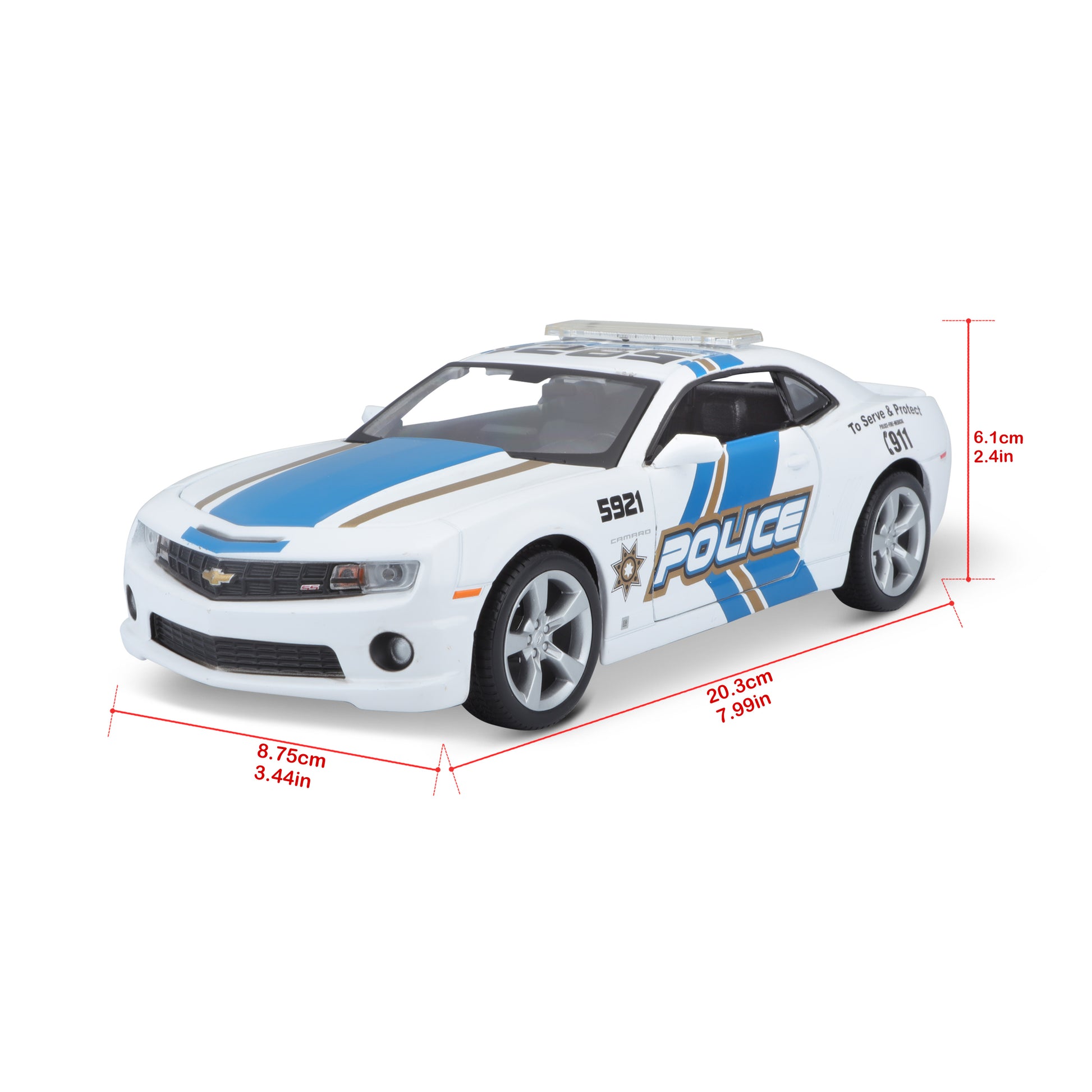 10-31208 Bburago Maisto - Chevrolet Camaro RS Police (2010) - 1:24