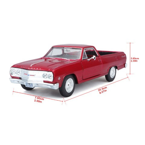10-31977 Bburago Maisto - Chevrolet El Camino (1965), rossa - 1:25