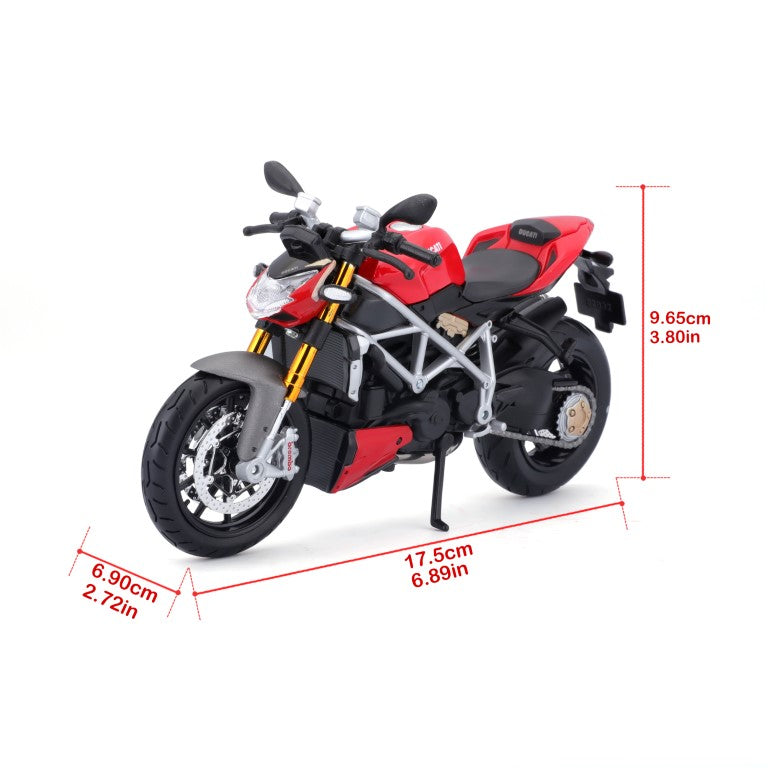 10-11024 - Bburago Maisto - 1:12 Moto -  Ducati Streetfighter S 11024 - Rossa