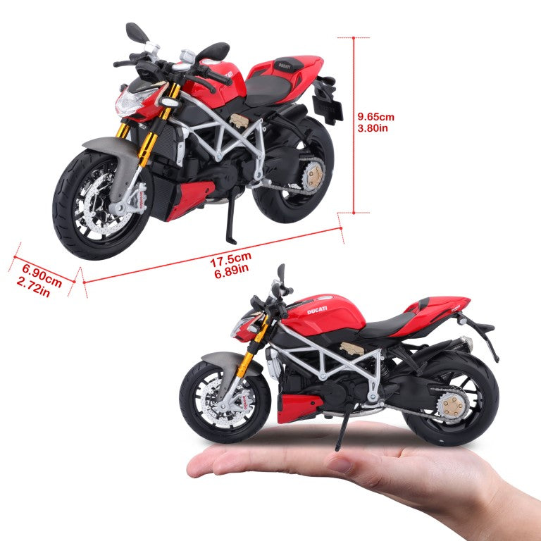 10-11024 - Bburago Maisto - 1:12 Moto -  Ducati Streetfighter S 11024 - Rossa