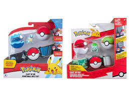 Rei Toys PK170400Pokémon Clip 'n' Go Poké Ball Set Cintura -  Modello casuale