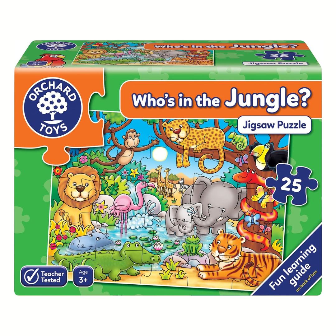 Chi c’è nella Giungla? Puzzle Educativo 25 Pezzi Orchard Toys  Gioco Didattico