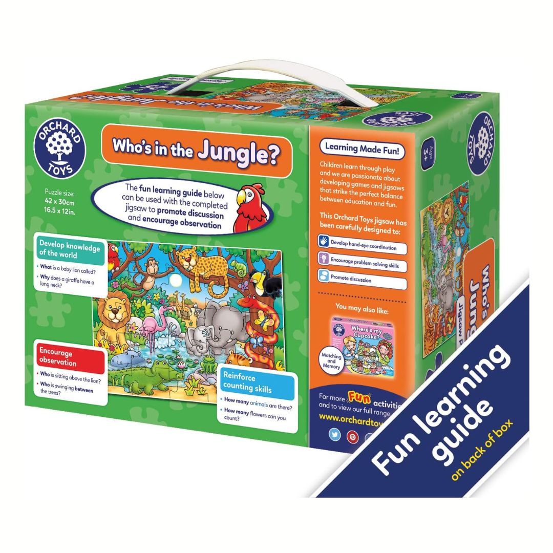 Chi c’è nella Giungla? Puzzle Educativo 25 Pezzi Orchard Toys  Gioco Didattico