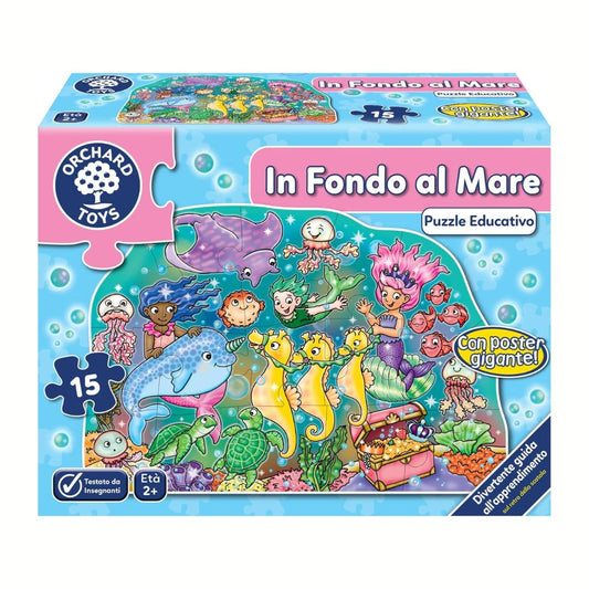Orchard Toys In Fondo al Mare Puzzle Educativo per Bambini 15 Pezzi con Poster